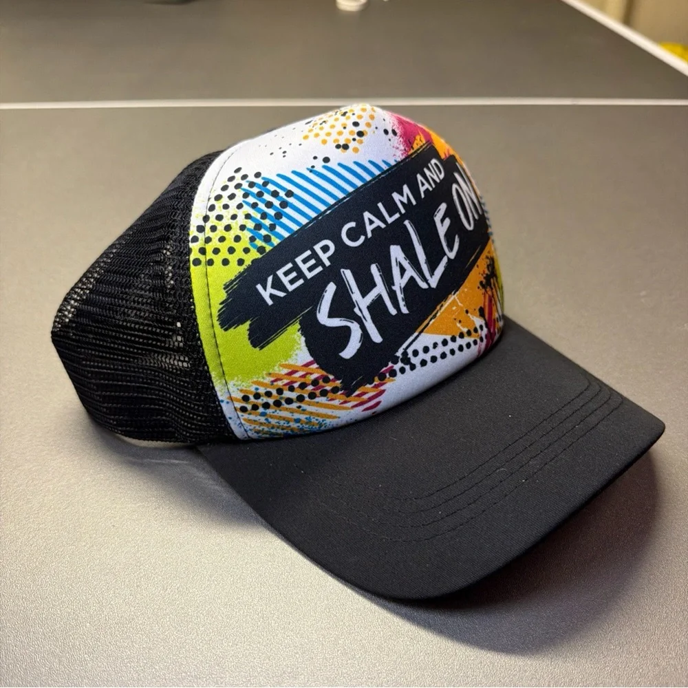 Keep Calm And Shale On Black Multi Trucker Hat‎ Snapback New without Tags